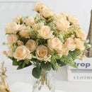 Artificial peony bouquet for weddings and home decor