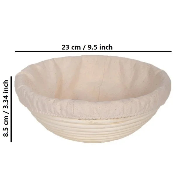 rattan bread basket for baking and fermentation