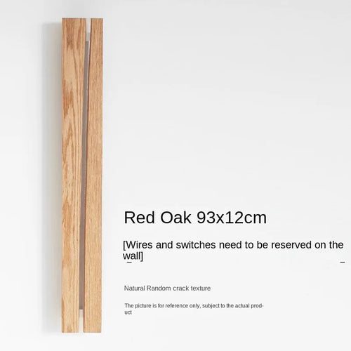 Solid wood wabi sabi wall light for creative decor - vue 11 sur 11