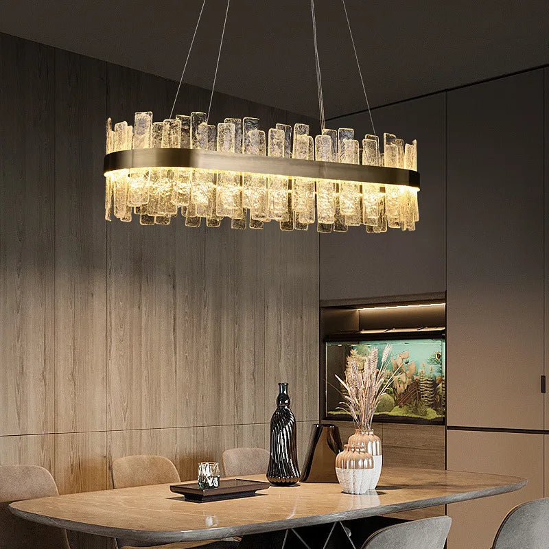 Modern Nordic elegant crystal glass pendant light - vue 4 sur 14