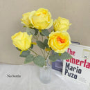 Elegant artificial silk rose bouquet for bride and home decoration