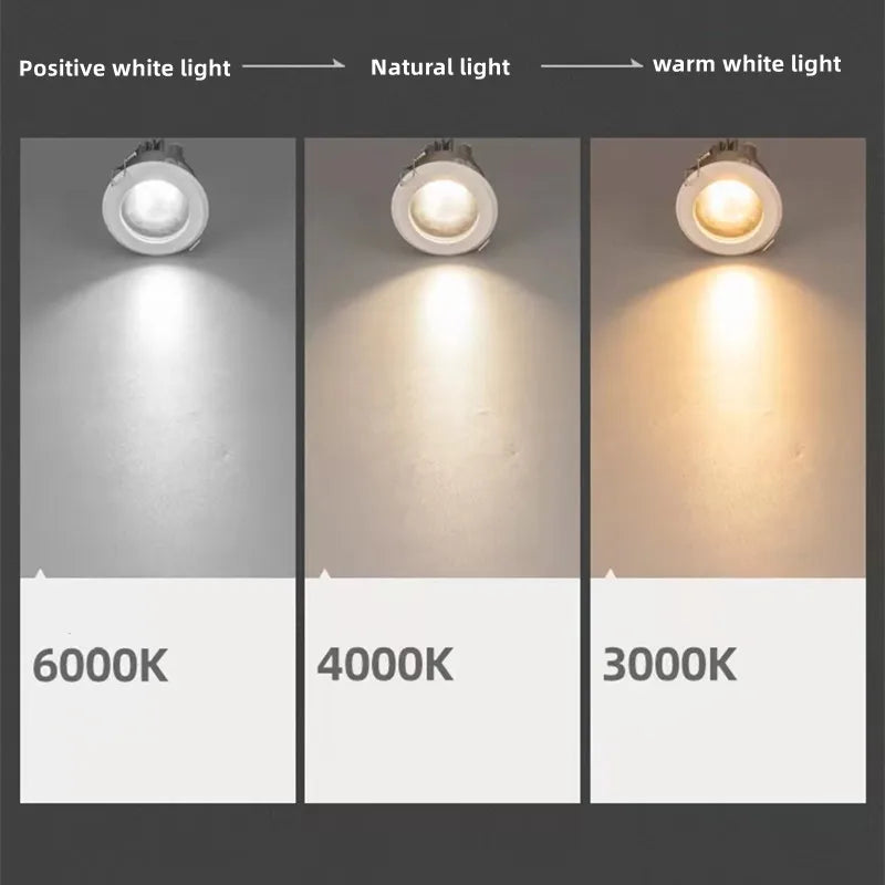 Round waterproof aluminium LED spotlight for indoor and outdoor use - vue 4 sur 6