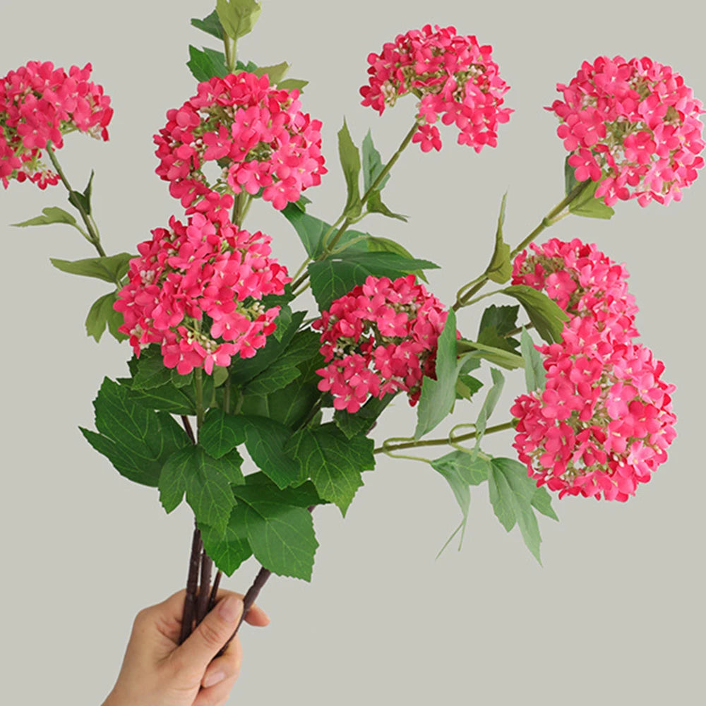 Artificial silk hydrangea bouquet for wedding decoration