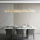 Copper pendant light with premium artistic glass shade