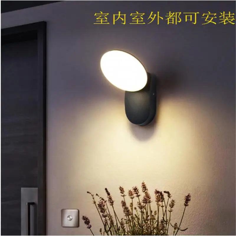 Modern waterproof outdoor LED wall light - vue 4 sur 7