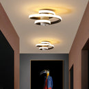 modern spiral LED ceiling light for a minimalist interior