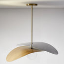 High-end metal and glass pendant light with artistic designer style