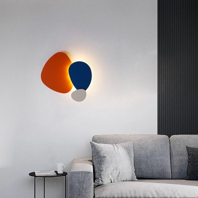 Modern colourful LED wall light - vue 4 sur 11