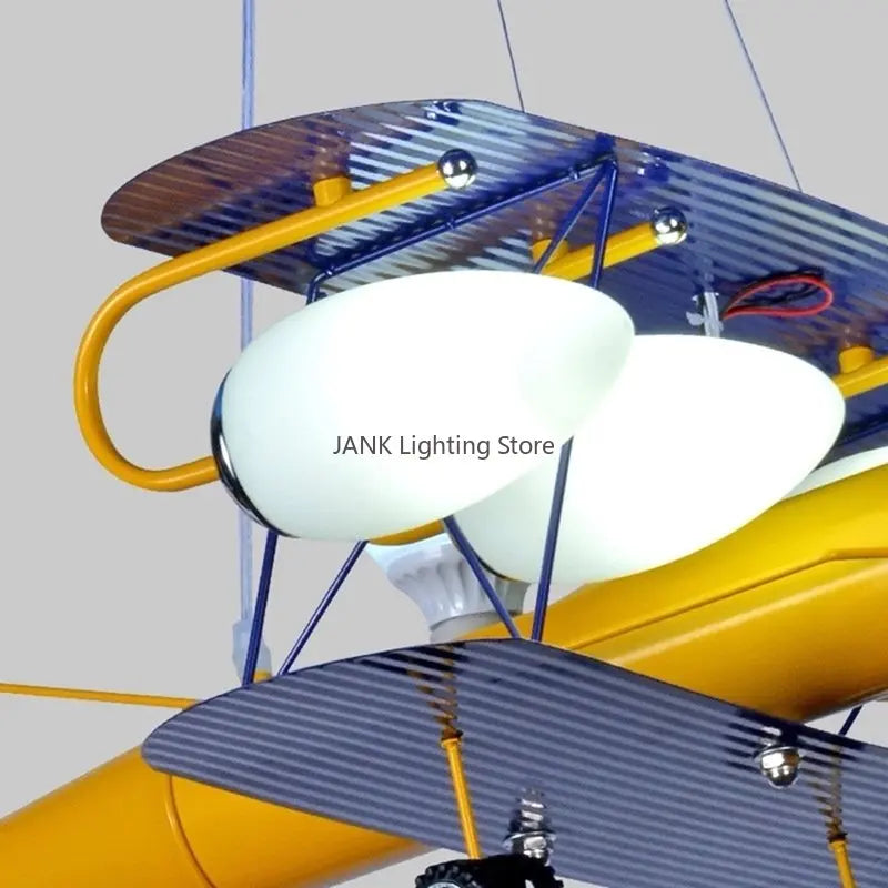 Children’s airplane LED chandelier with eye protection and eco-friendly decoration
