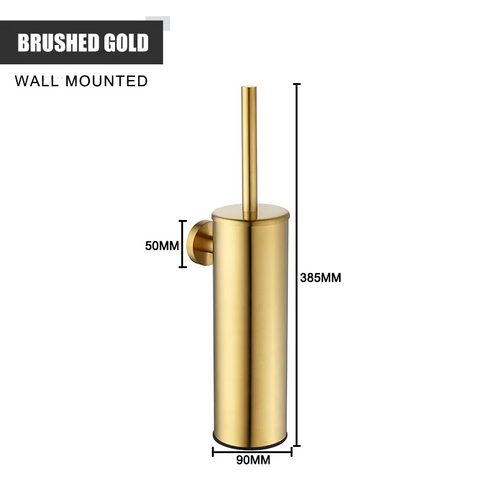 Durable stainless steel wall-mounted toilet brush holder - vue 12 sur 17