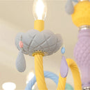 Kawaii crystal rainbow chandelier for children's bedroom decor