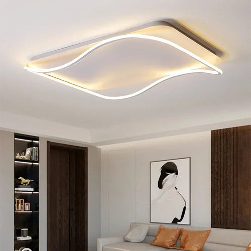Modern LED ceiling light for stylish indoor lighting - vue 4 sur 19