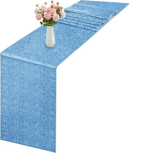 Gold sequin table runner for party decoration