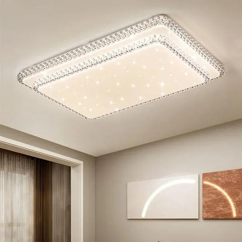 Modern LED ceiling light for elegant and simple interior decor - vue 5 sur 15
