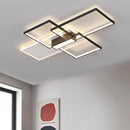 Modern rectangular minimalist LED ceiling light