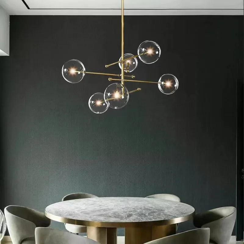 Modern nordic led chandelier for elegant indoor lighting