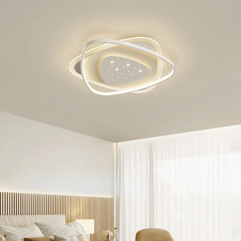 Modern minimalist LED ceiling light for elegant interiors - vue 4 sur 8