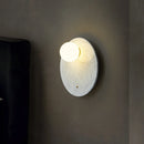 Green marble LED wall light for living room, bedside or hallway