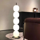 Mainkai Nordic gourd string floor lamp with white glass shade