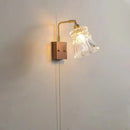 Japanese vintage wooden wall light minimalist LED lamp