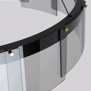 Stratos designer glass LED chandelier for indoor use