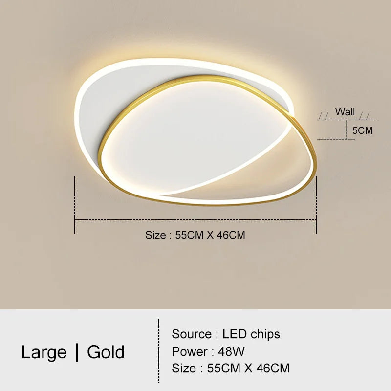 Modern simple LED chandelier for home decoration tondi