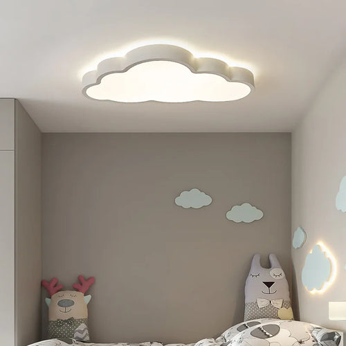 Modern LED cloud ceiling light for children - vue 6 sur 9