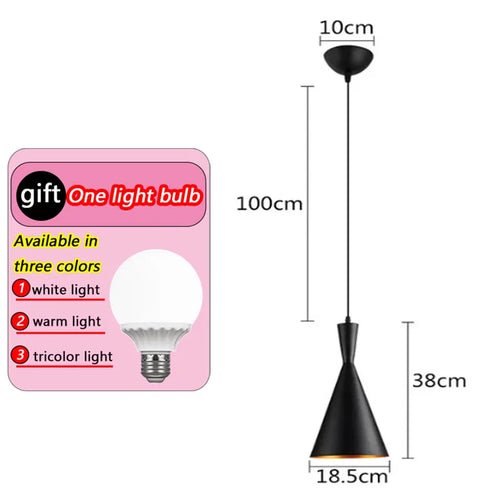 Simple modern iron chandelier for home or restaurant - vue 13 sur 14