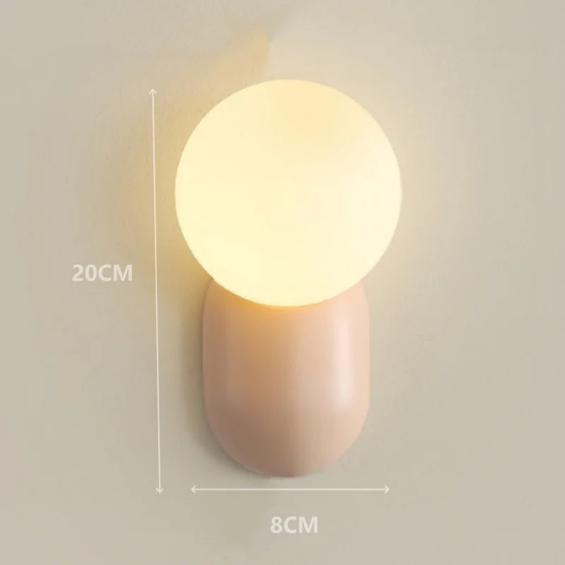 Modern Nordic wall light for indoor decorative lighting - vue 6 sur 9