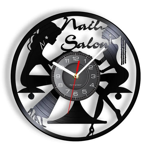 vinyl wall clock for nail and beauty salon - vue 22 sur 31