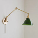 Iwhd copper wall light with rotating long swing arm