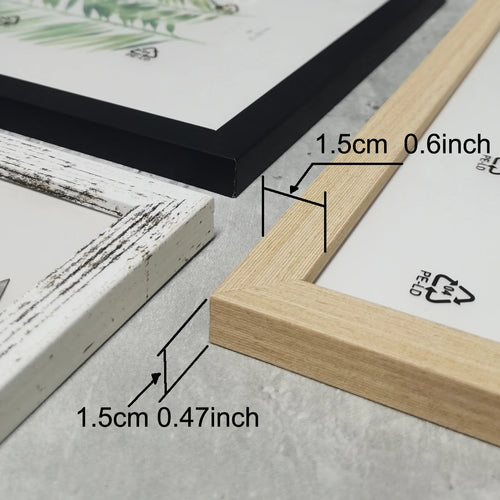 Decorative wooden photo frame for hanging or standing - vue 7 sur 10