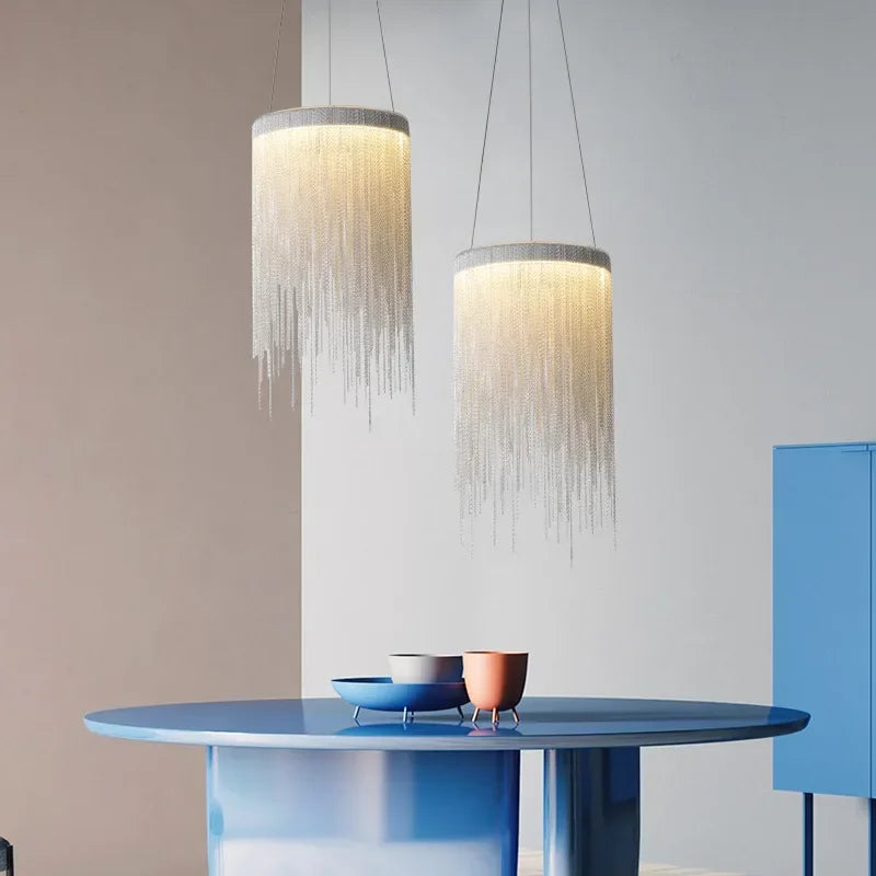 Luxury tassel chandelier for a modern and elegant interior