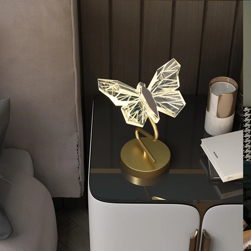 applique murale led papillon éclairage intérieur décoration moderne - vue 6 sur 9