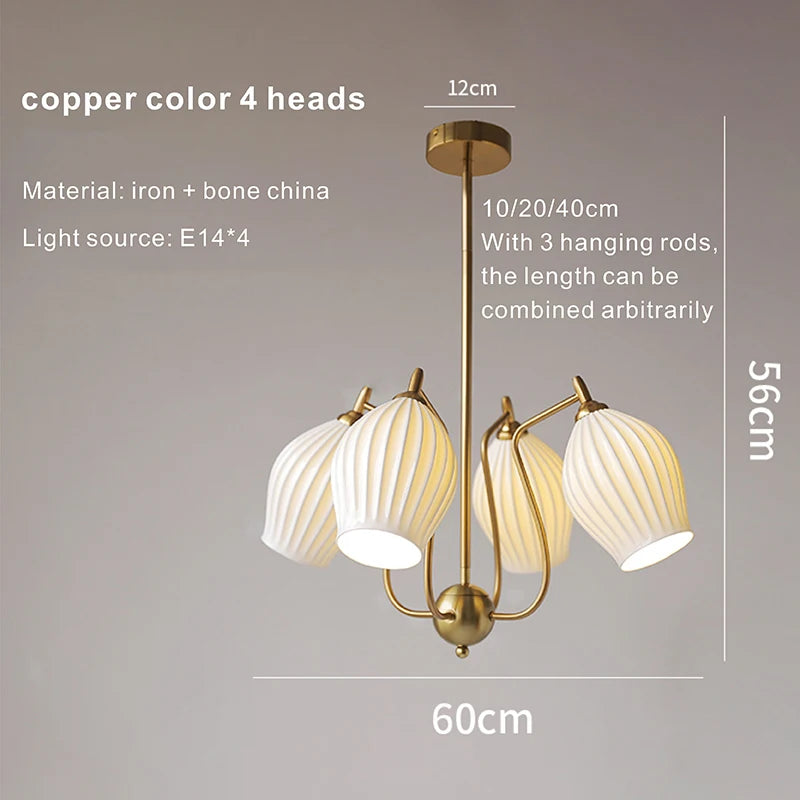lustre vintage en céramique japonaise design minimaliste pour intérieur