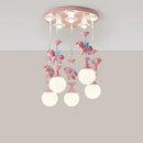 Modern LED carousel chandelier for children's princess room