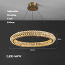 Modern gold crystal chandelier for elegant interiors