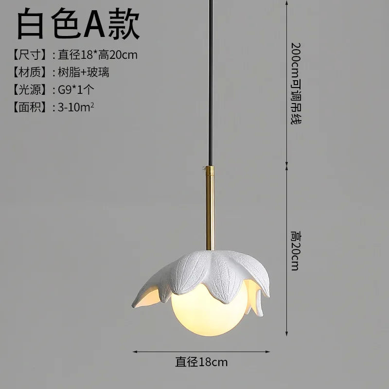 modern resin pendant light for elegant interior decoration - vue 15 sur 22