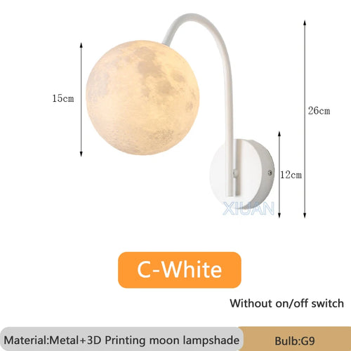 Nordic wooden wall light with cord switch cotton design - vue 14 sur 14