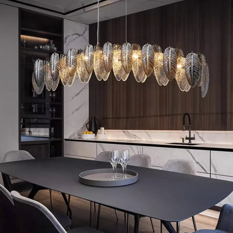 Luxury rounded designer LED chandelier