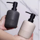 modern bathroom accessory set made of sand and gravel