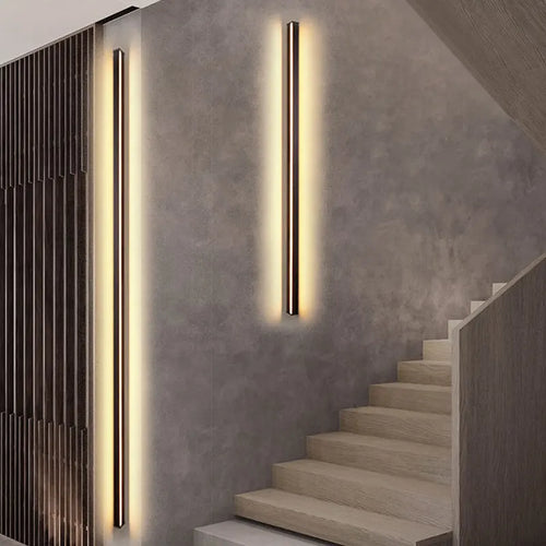 Minimalist cuboid LED wall light in aluminium with remote dimming - vue 6 sur 22