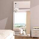 CASSILANDO Full Length Mirror 65" * 24", Floor Standing Mirror, Black Metal Frame Mirror， Full Body Mirror