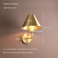 Minimalist anti-rust copper wall light