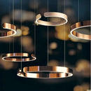 German design c ring pendant light with colour changing