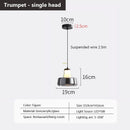 Multi-head glass pendant light for modern interiors