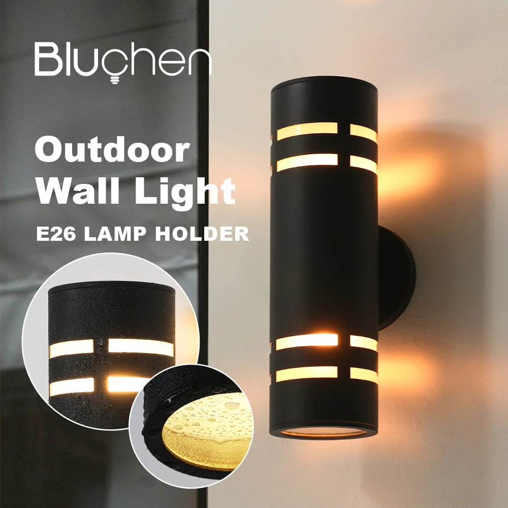 Elegant and modern waterproof stainless steel LED outdoor wall light