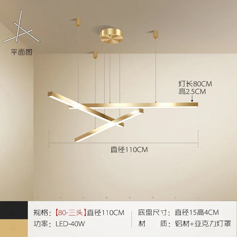 Elegant copper LED pendant light for stylish interior decoration