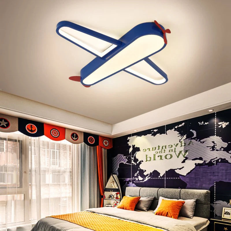 Helicopter ceiling light for modern and cosy children's room - vue 3 sur 9
