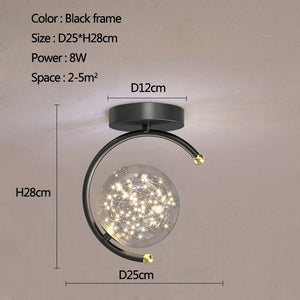 plafonnier led créatif lustre pour divers espaces de vie